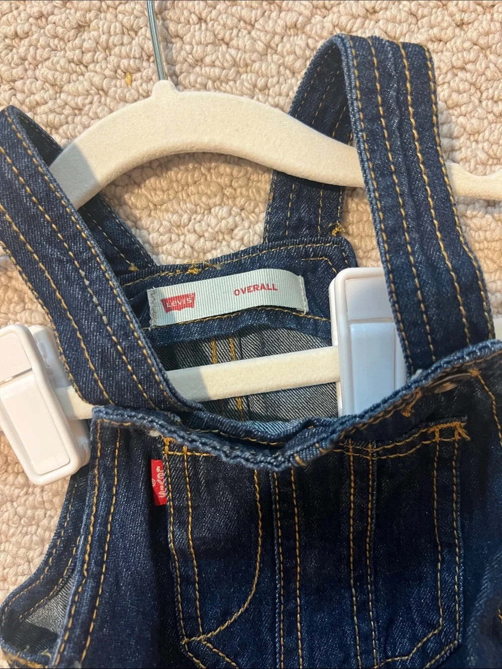 Levi's Dark Blue Denim Kids Overalls